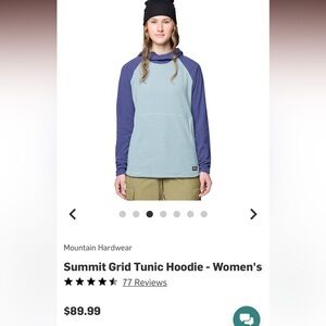 Mountain Hardwear Women's Summit Grid Tunic Hoodie